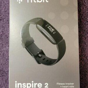 BRAND NEW IN UNOPENED BOX - Fitbit Inspire 2 Health & Fitness Tracker - BLACK